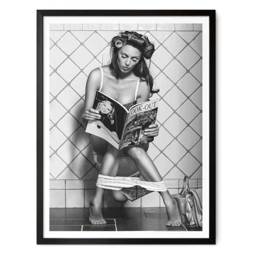 Póster gNo - Multitarea en blanco y negro