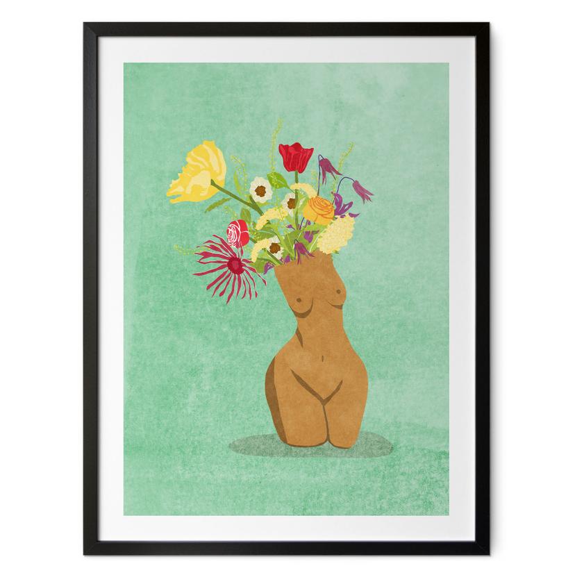 Plakat Blomstrende kvindelighed - Oltmanns