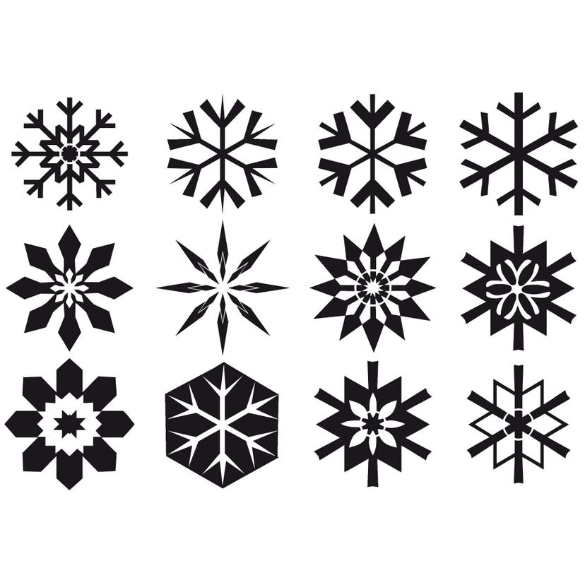 Decoro per finestra - Fiocchi di neve