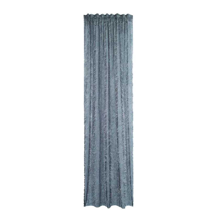 Homing Vorhang mit verdeckten Schlaufen Loik silber -  2.45 x 1.4 m