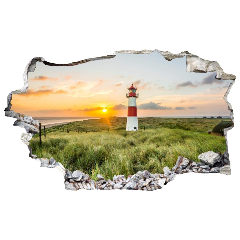 Adesivo 3D - Faro di Sylt