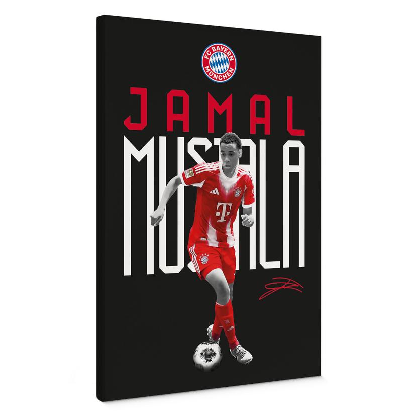 Canvasbillede FC Bayern-spiller Jamal Musiala 2025/26