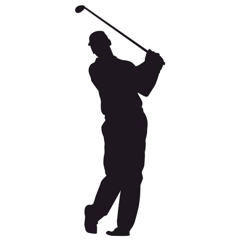 Sticker mural - Golfeur 01