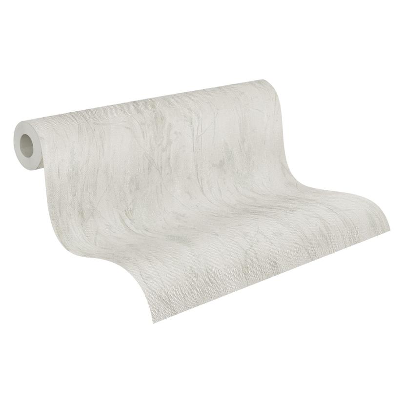 Botanisk tapet gräs motiv beige grå - ljus Icke-vävd tapet med naturdesign