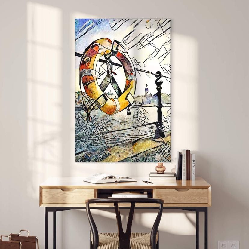 Stampa su vetro acrilico Zamart - Kandinsky incontra Amburgo