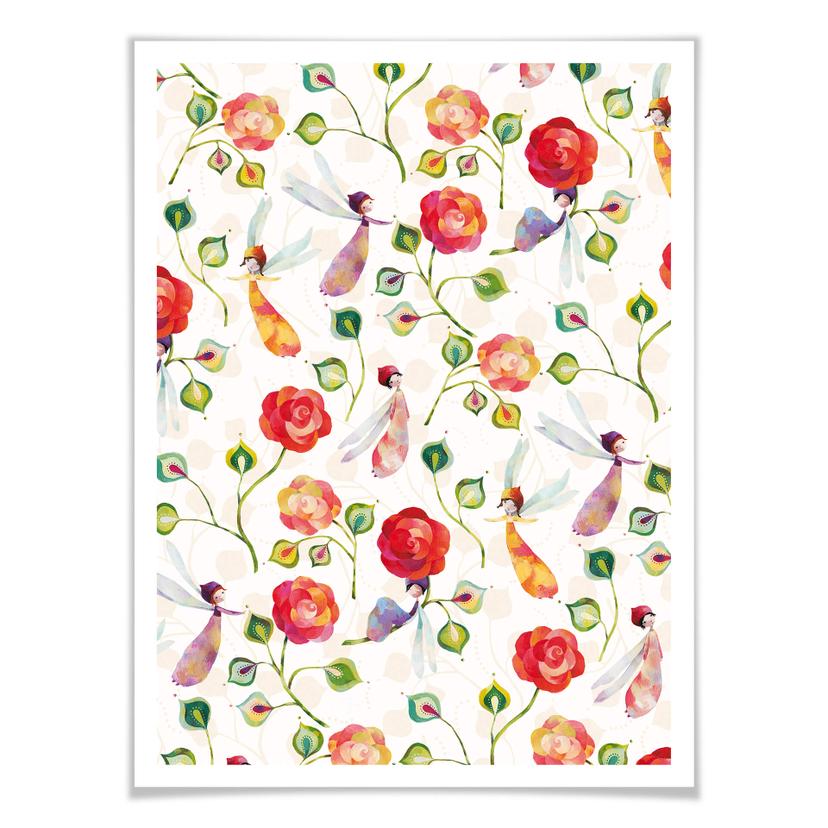 Affiche Blanz - Rose magique