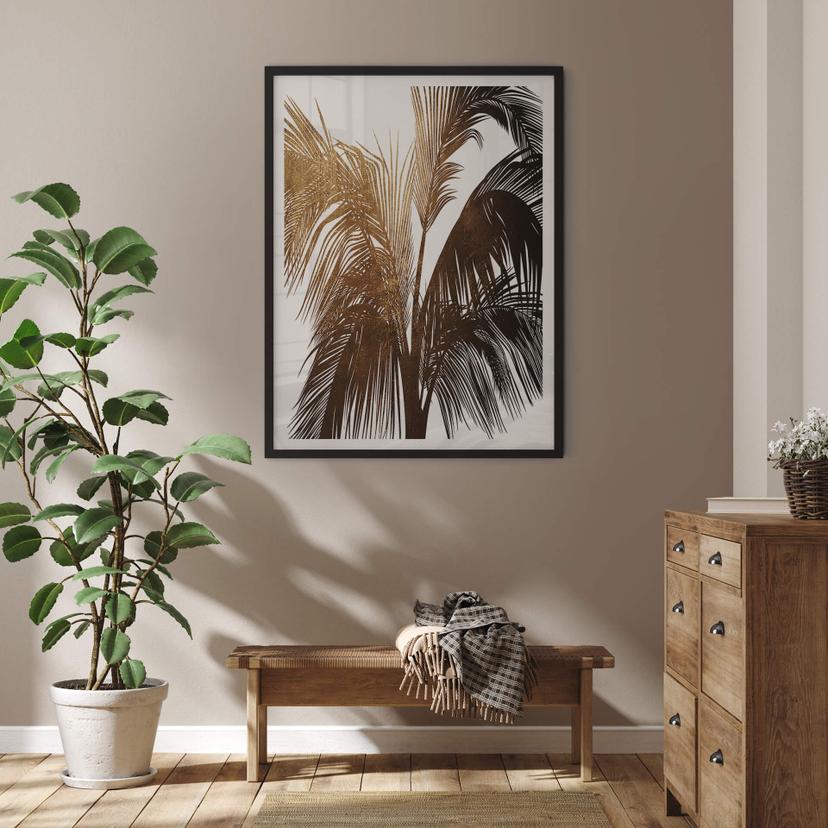 Poster Kubistika - Sole dorato