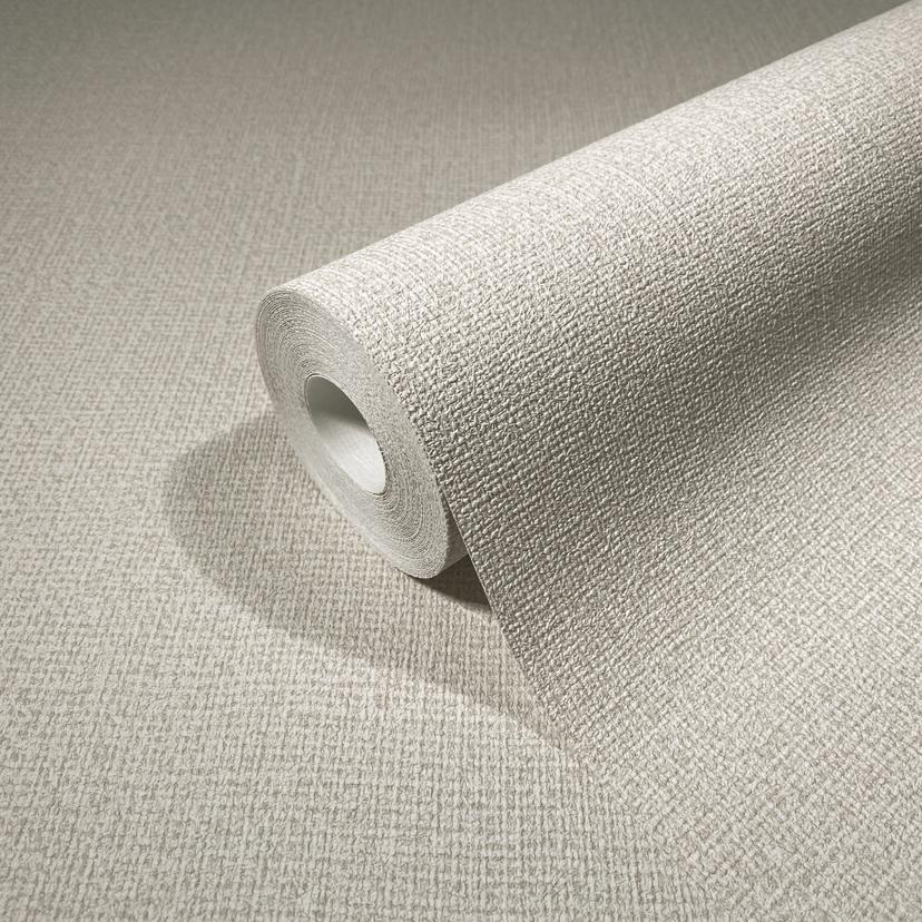 Non-woven Tekstil Tapet Tekstil ensfarvet beige Tekstur