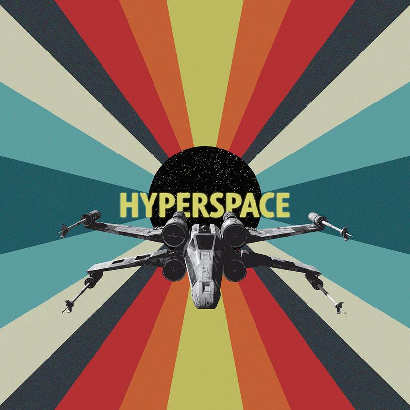 Vlies Fototapete - Star Wars Hyperspace - 200 x 280 cm