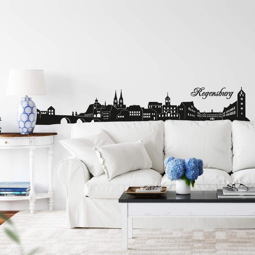 Wandtattoo Regensburg Skyline