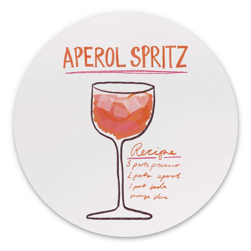 Rundes Wandbild Fritsch - Aperol Spritz - Alu-Dibond