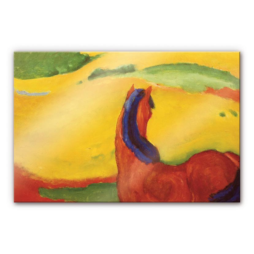 Tableau en verre acrylique - Marc - Chaval dans le paysage