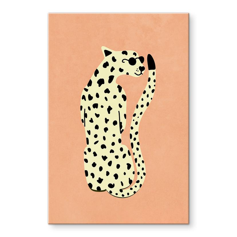 Akrylbillede Elegant gepard med solbriller - Oltmanns