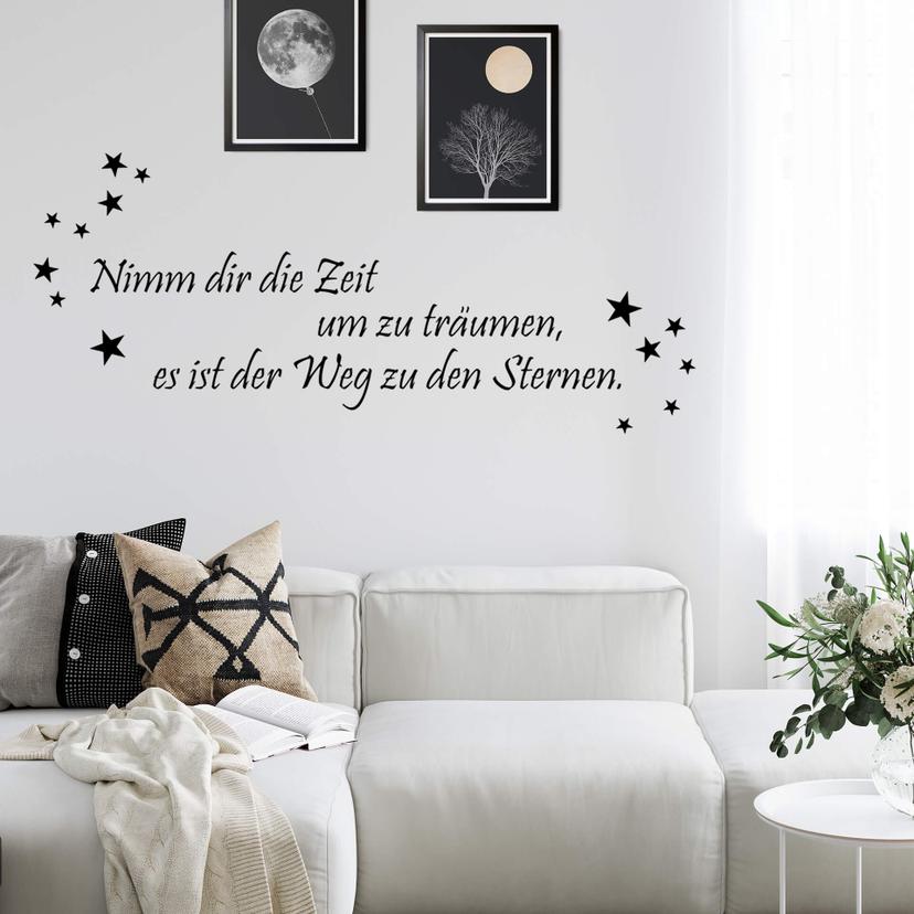 Wandtattoo Nimm dir die Zeit um zu träumen... 2