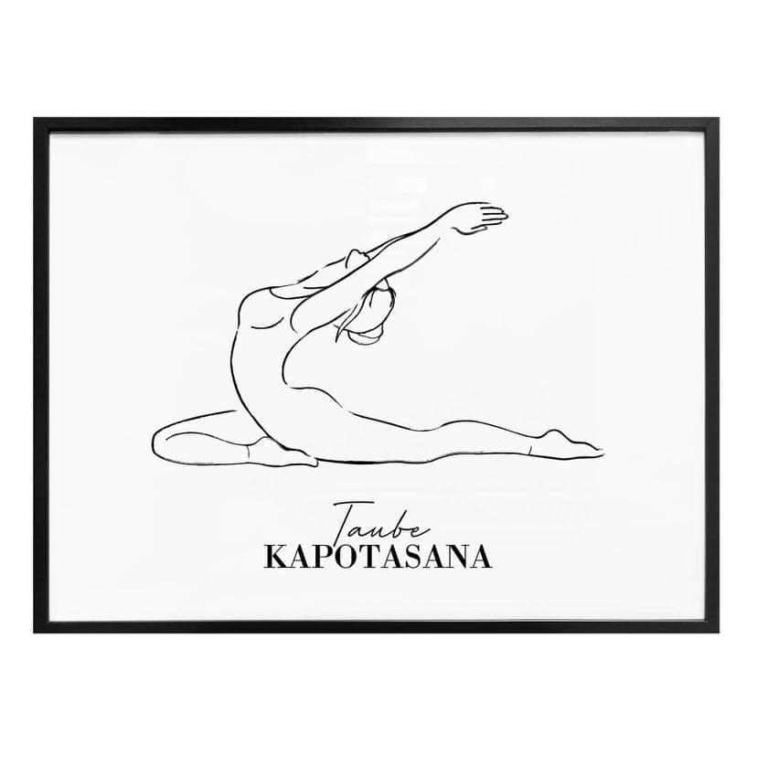 Plakat - Yoga Due - Line Art