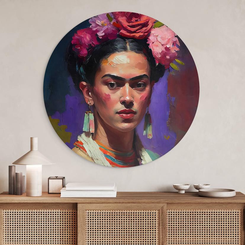 Cerchio a muro Treechild - Portrait of Frida Kahlo
