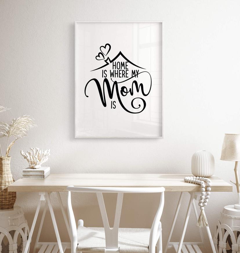 Poster Home is where my mom is