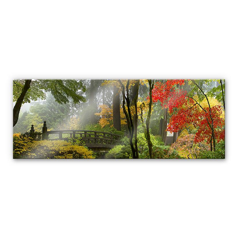 Tableau en verre acrylique - Jardin Japonais
