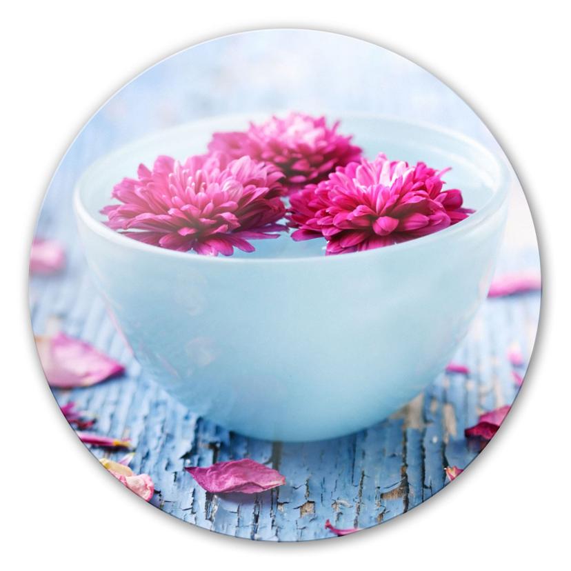 Tableau en verre - Ambiance bien-être - rond