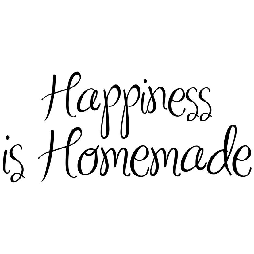 Wandtattoo Happiness is Homemade