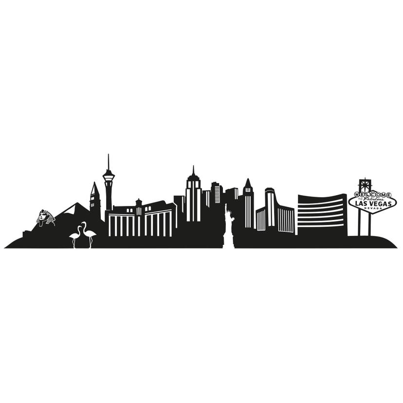 Sticker mural - Las Vegas Skyline