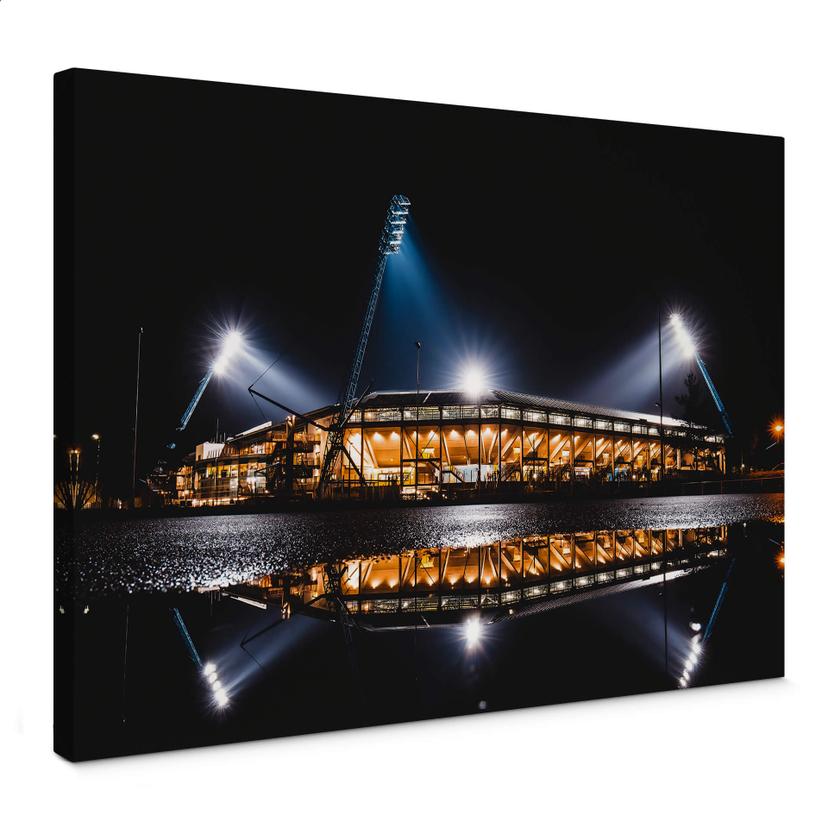 Lienzo Estadio FC Hansa Rostock de noche - 60x40 cm