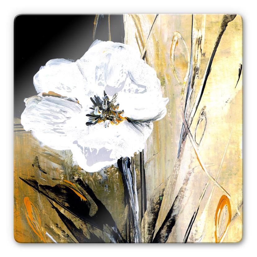 Glasbillede - Niksic - Moderne blomster