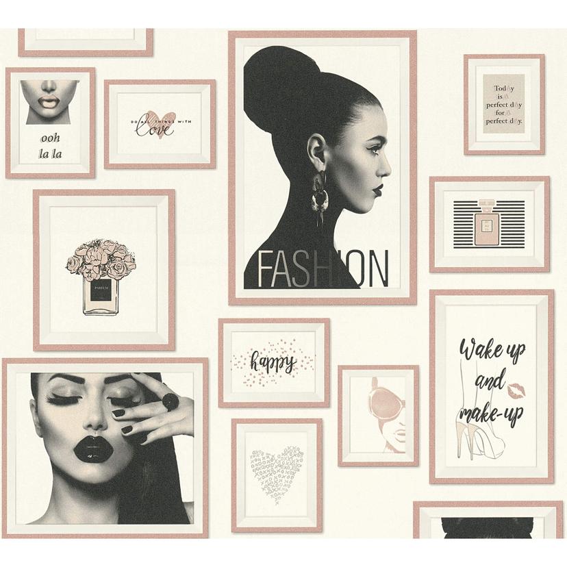 Livingwalls papier peint intissé Metropolitan Stories papier peint Lola Paris beige;noir;blanc