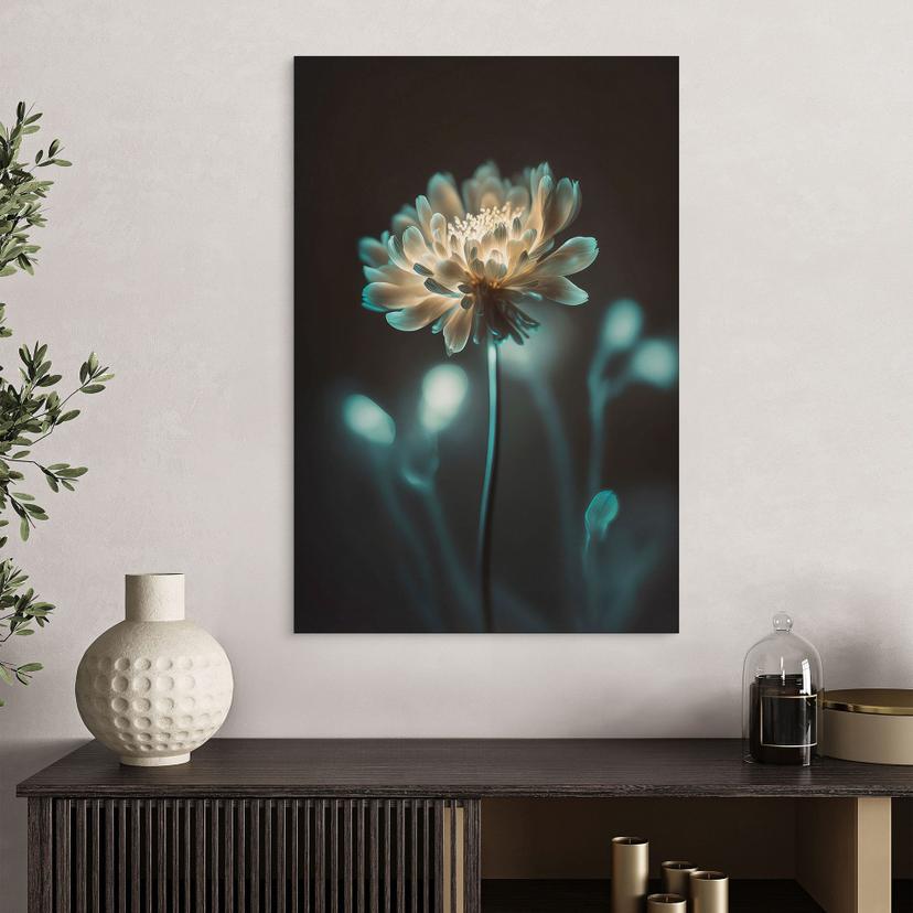 Stampe per pareti Cuore di fiori luminosi - Treechild - Alu-Dibond