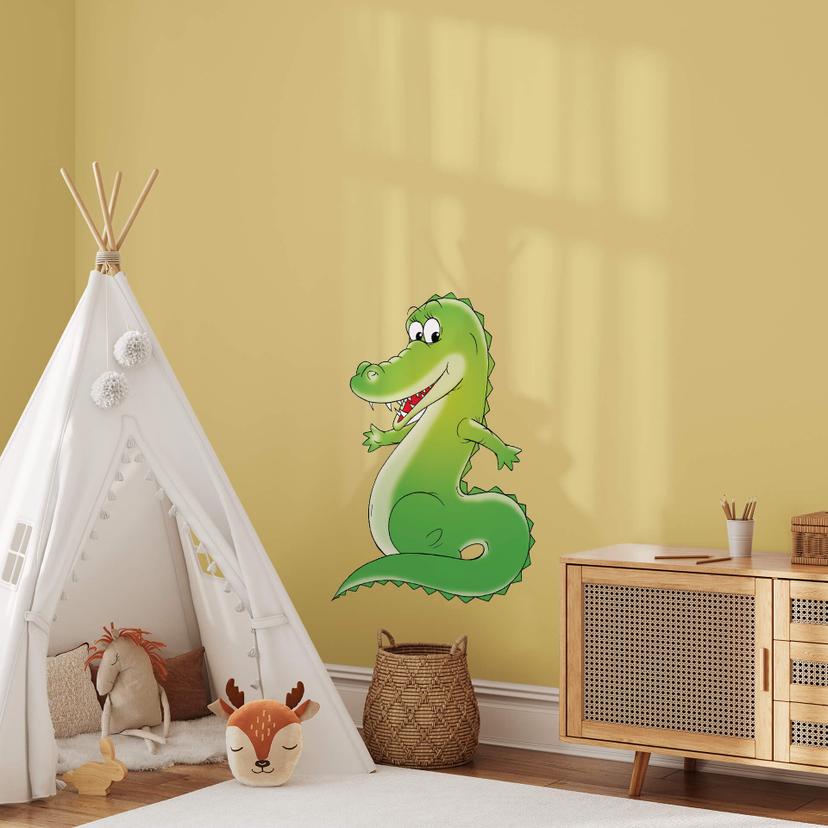 Sticker mural - Crocodile