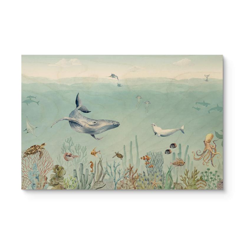 Cuadro de madera Kikki Belle - Sea life