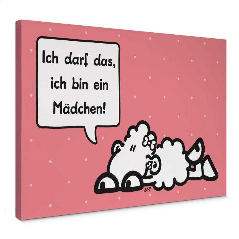 Leinwandbild sheepworld Worthelden Mädchen