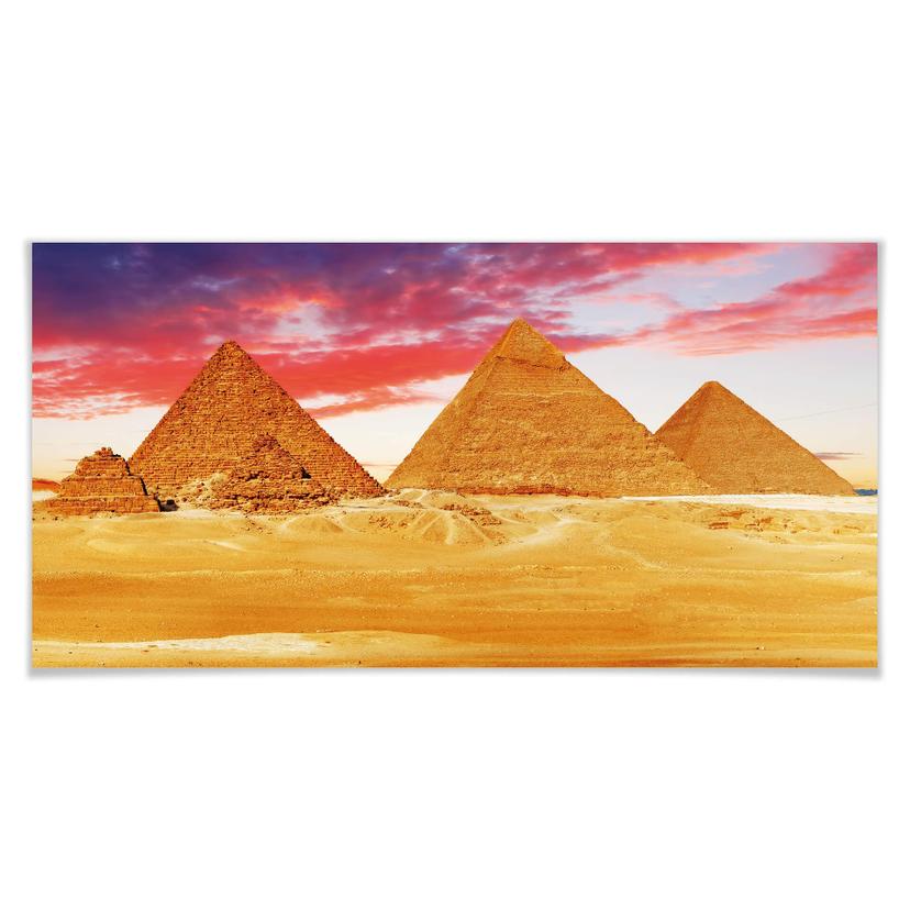 Poster - Les pyramides de Gizeh
