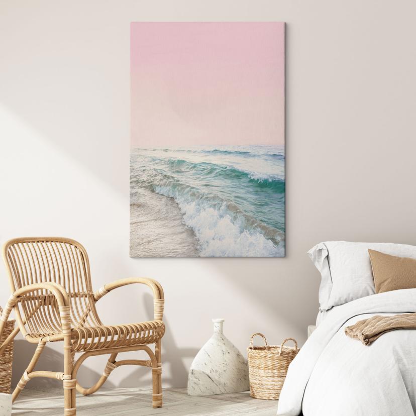 Stampa su tela Cielo rosa sul mare - Sisi & Seb
