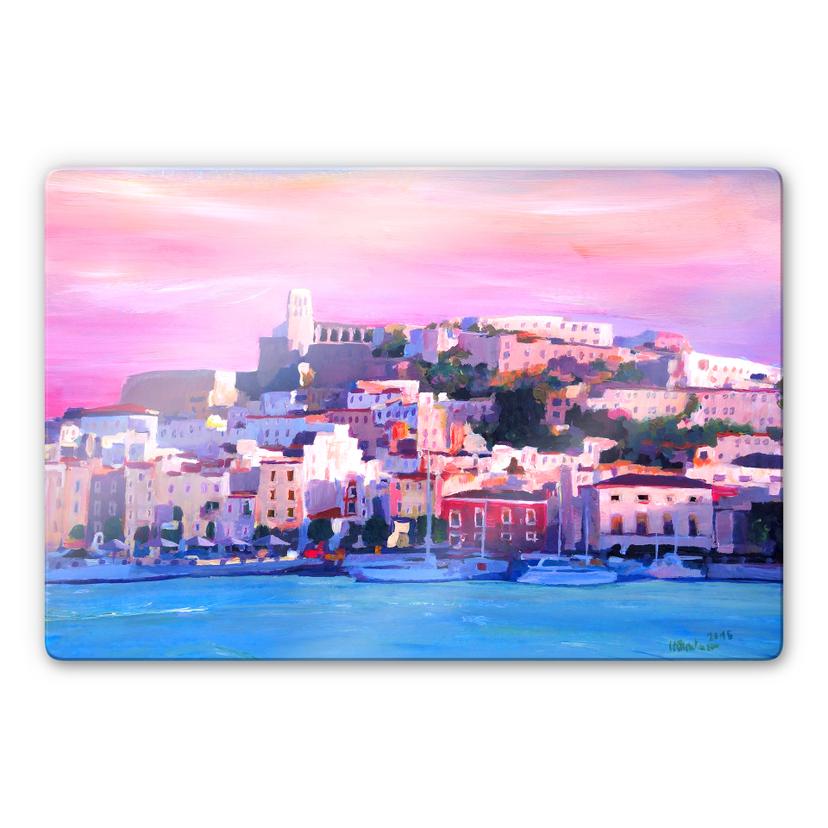 Tableau en verre - Bleichner - Ibiza The Pearl of the Mediterranean
