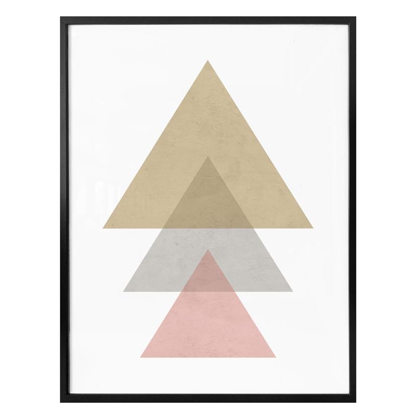 Plakat - Nouveauprints - Triangles Pink