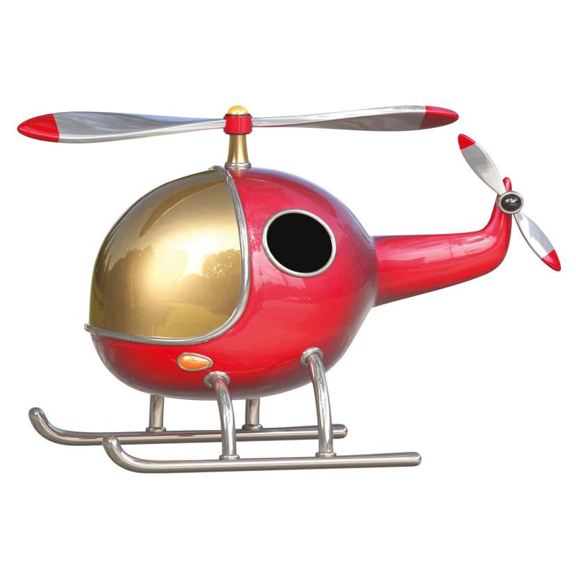 Wandtattoo Michel Agullo - Helikopter (rot)