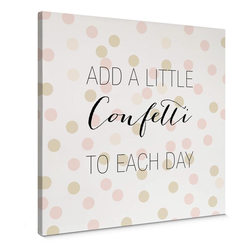 Lienzo Confetti & Cream - Añade un poco de confeti