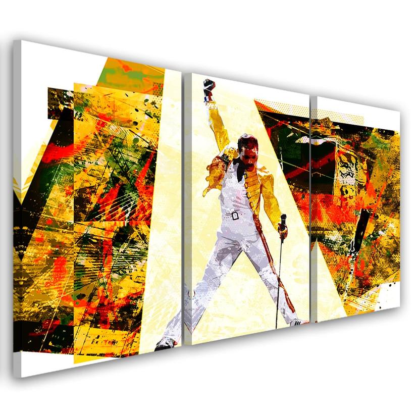 3 stykke lærredstryk, Freddie Mercury