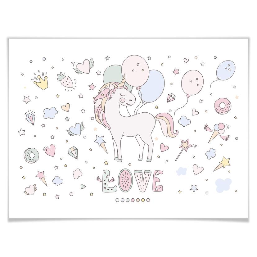 Poster Kvilis - Unicorn Love