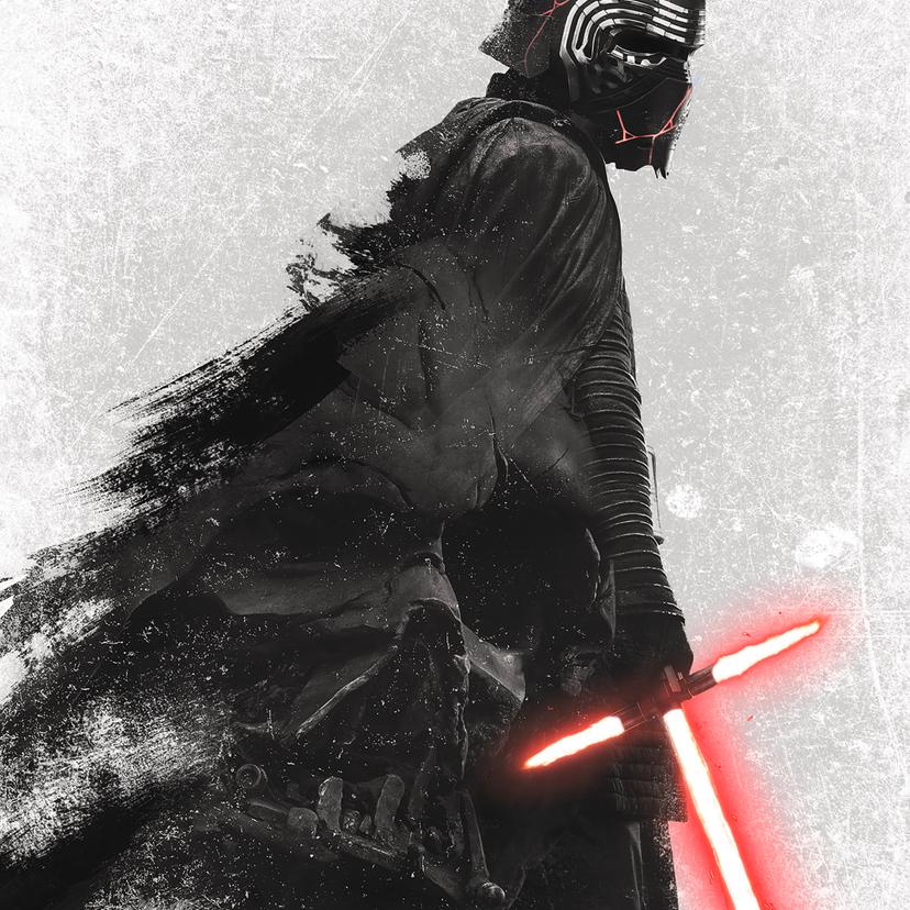 Vlies Fototapete - Star Wars Kylo Vader Shadow - 200 x 280 cm