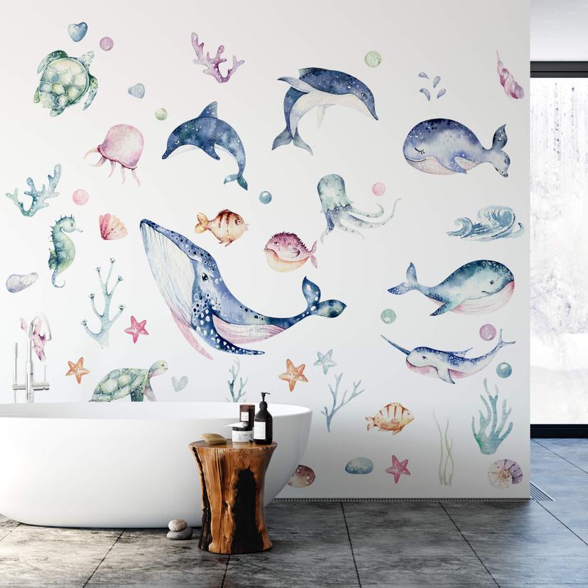 Adesivo murale Kvilis - Under the see (34 pz.)