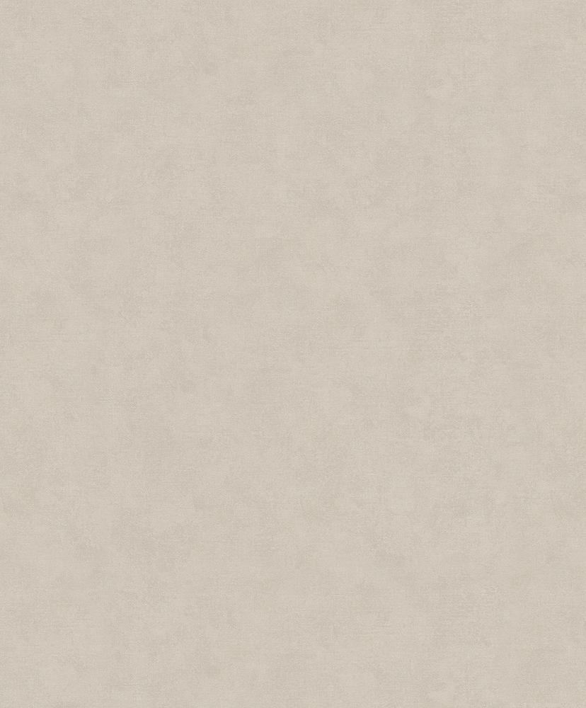 Non-woven tapet med et moderne monokromt look og tekstur i beige ensfarvet