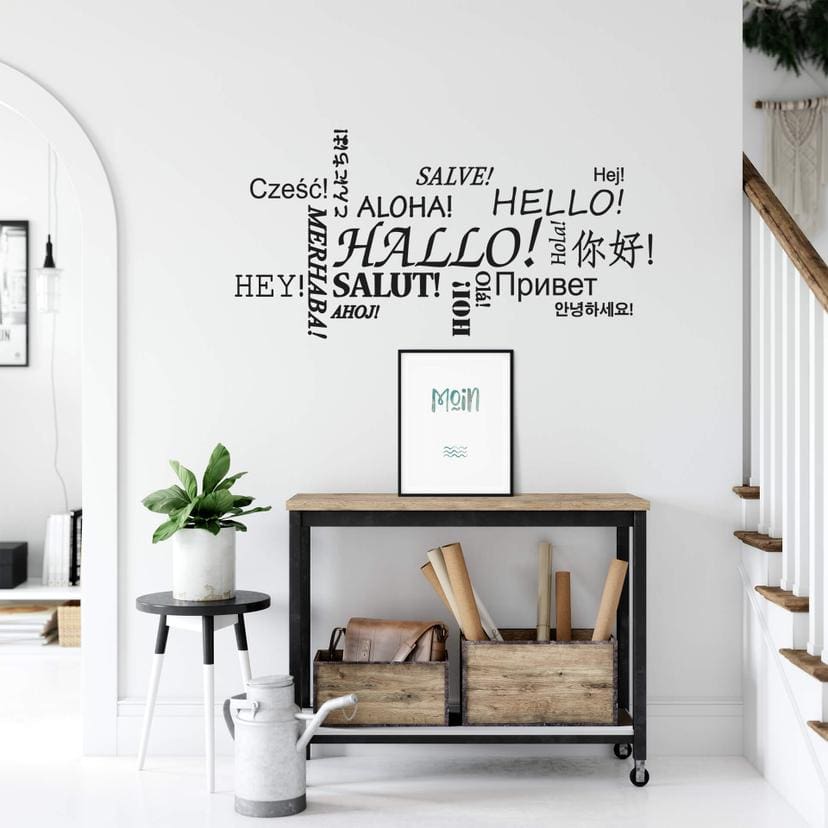 Wallsticker -  Hej til det multikulturelle