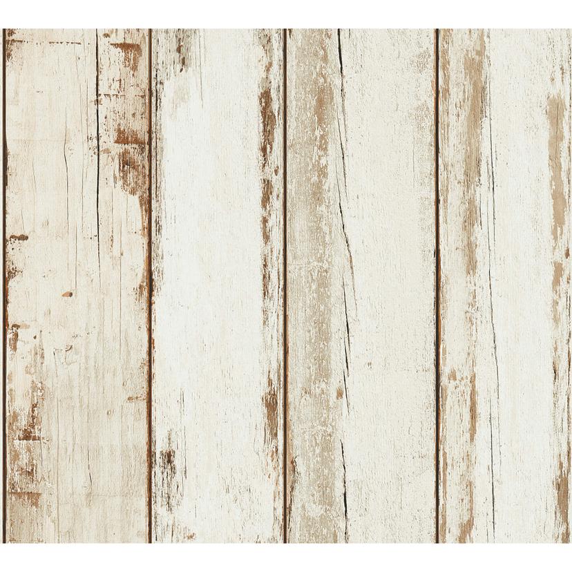 A.S. Création ikke-vævet tapet il Decoro tapet - Vintage Trælook, Brun, Creme, Sort