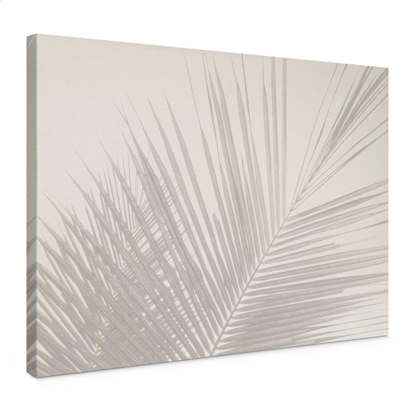 Lienzo hojas de palmera en lino - Bloomery Decor