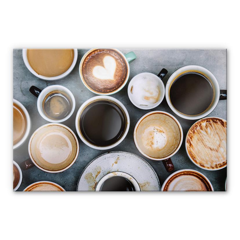 Akrylbillede kaffevariationer