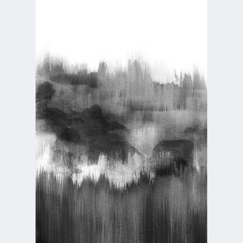 Fotomurale Nouveauprints - Acquerello nero