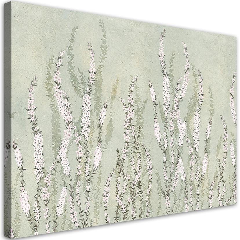 Tableau sur toile, Plantes fleuries Boho