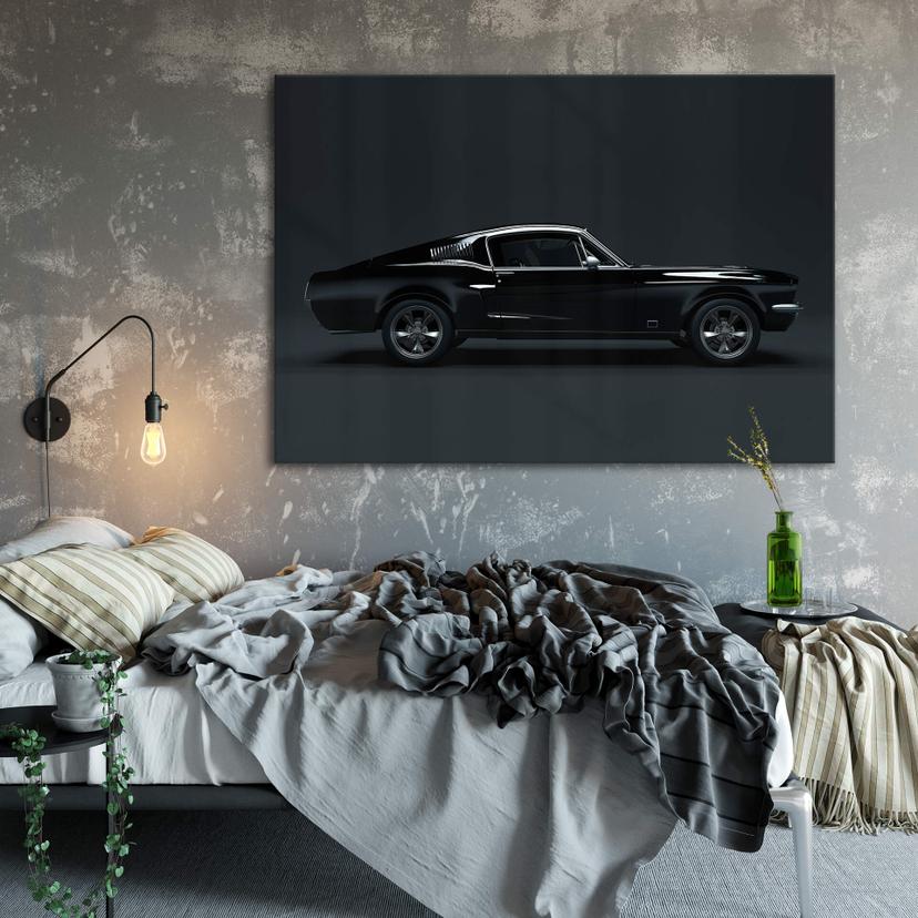 Tableau en verre acrylique - Muscle Car